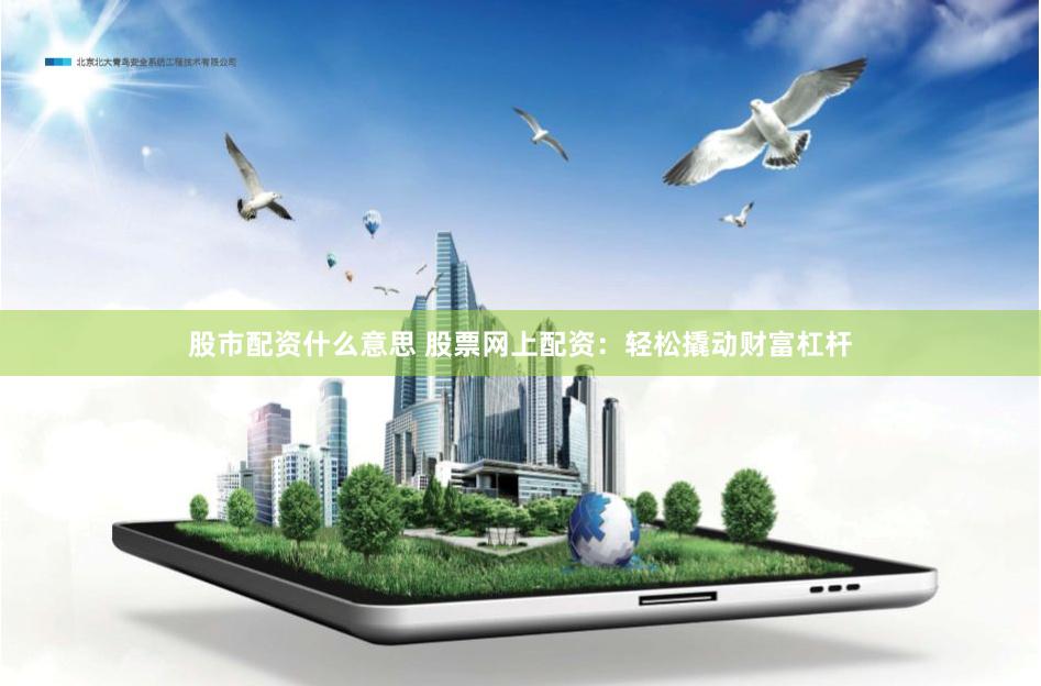 股市配资什么意思 股票网上配资：轻松撬动财富杠杆